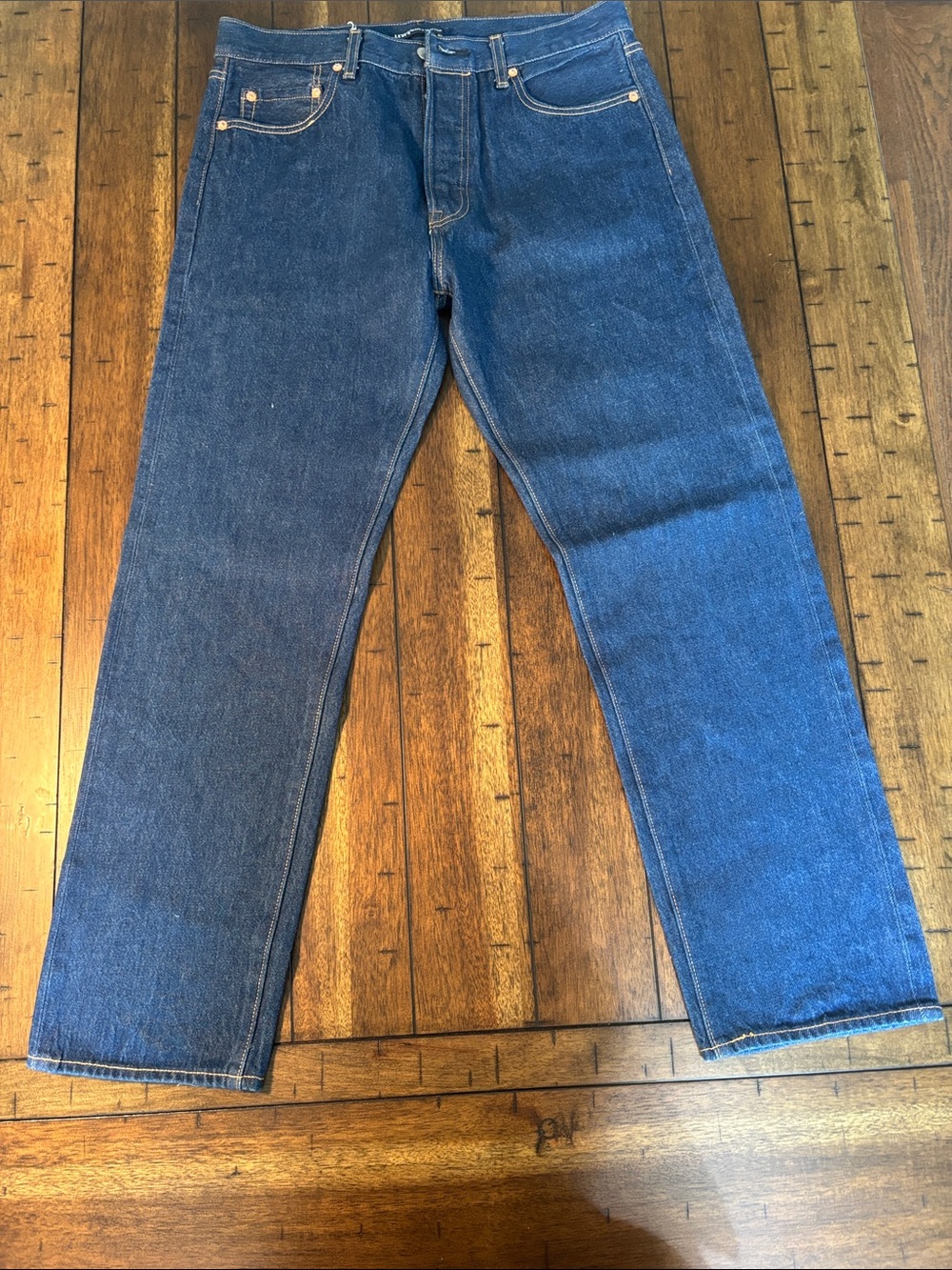 Levi's Premium 501 1980s Original Fit Button Fly Jeans 34x32 Organically Grown